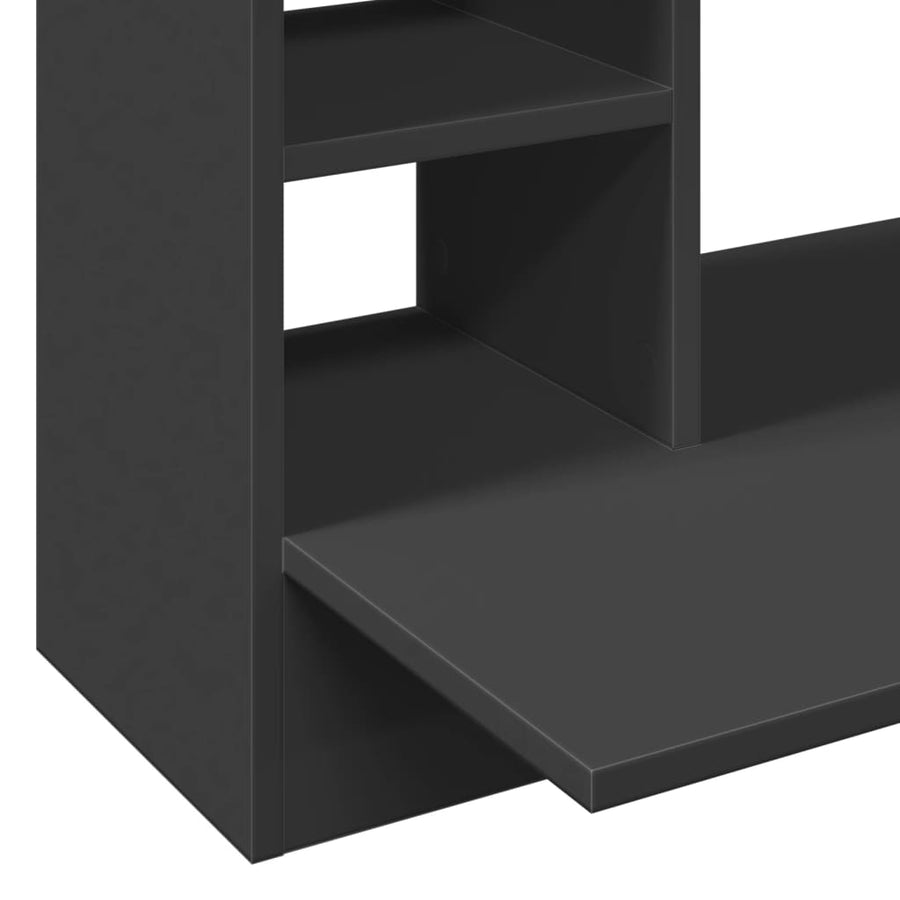 Wandbureau 105X48X75 Cm Bewerkt Hout Zwart