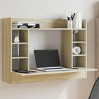 Wall desk 105x48x75 cm engineered wood Sonoma oak colour
