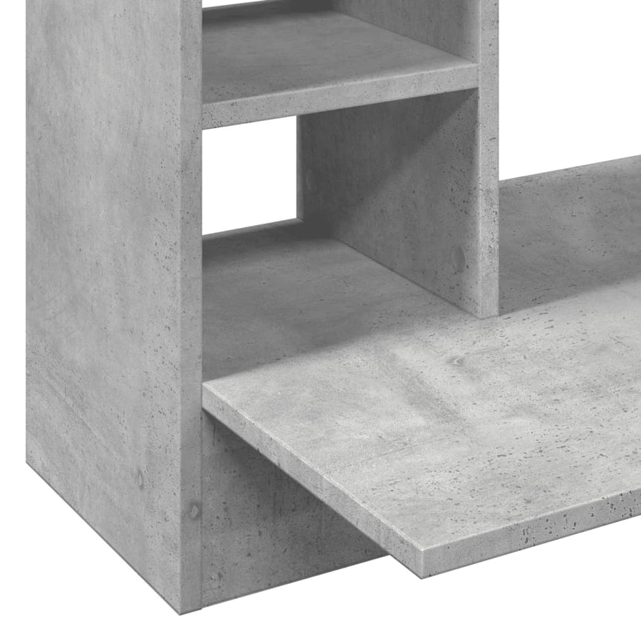 Wandbureau 105X48X75 Cm Bewerkt Hout Betongrijs