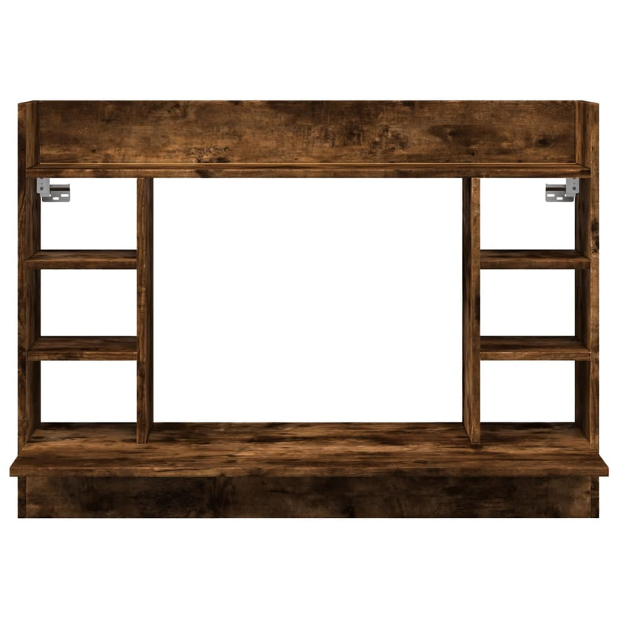 Wandbureau 105X48X75 Cm Bewerkt Hout Kleurig Gerookt eiken