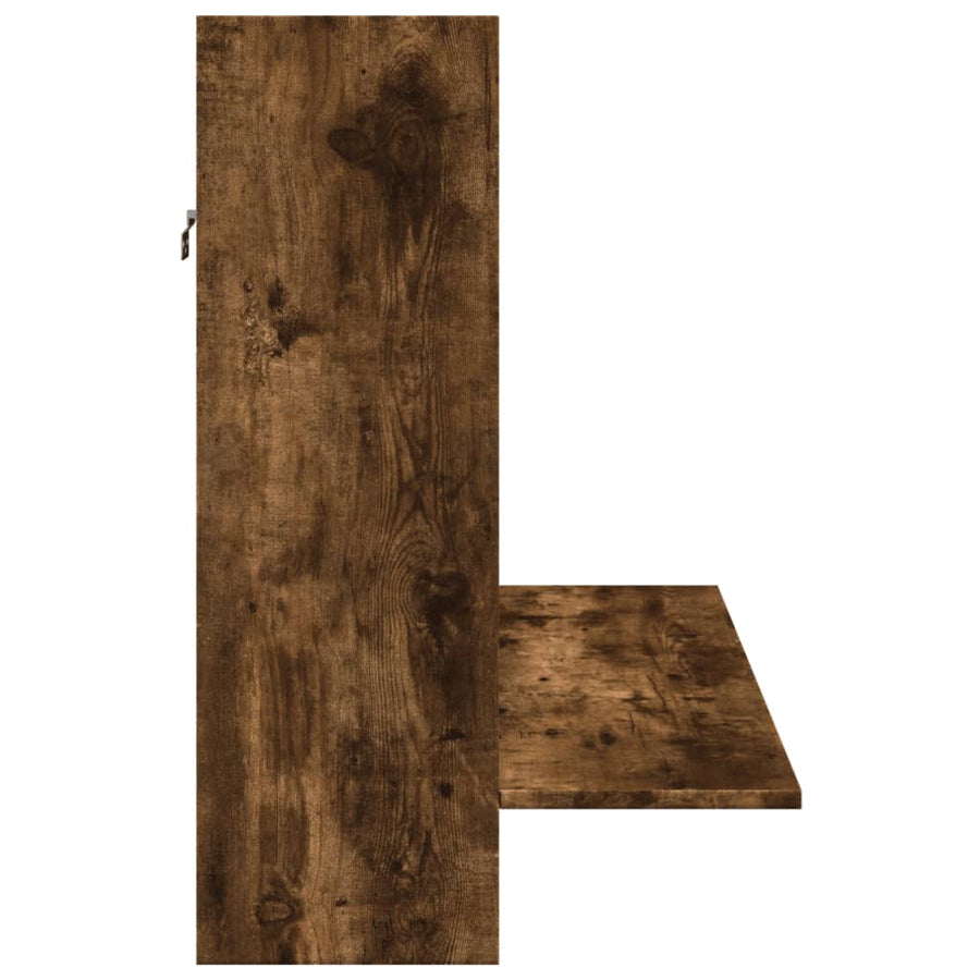 Wandbureau 105X48X75 Cm Bewerkt Hout Kleurig Gerookt eiken