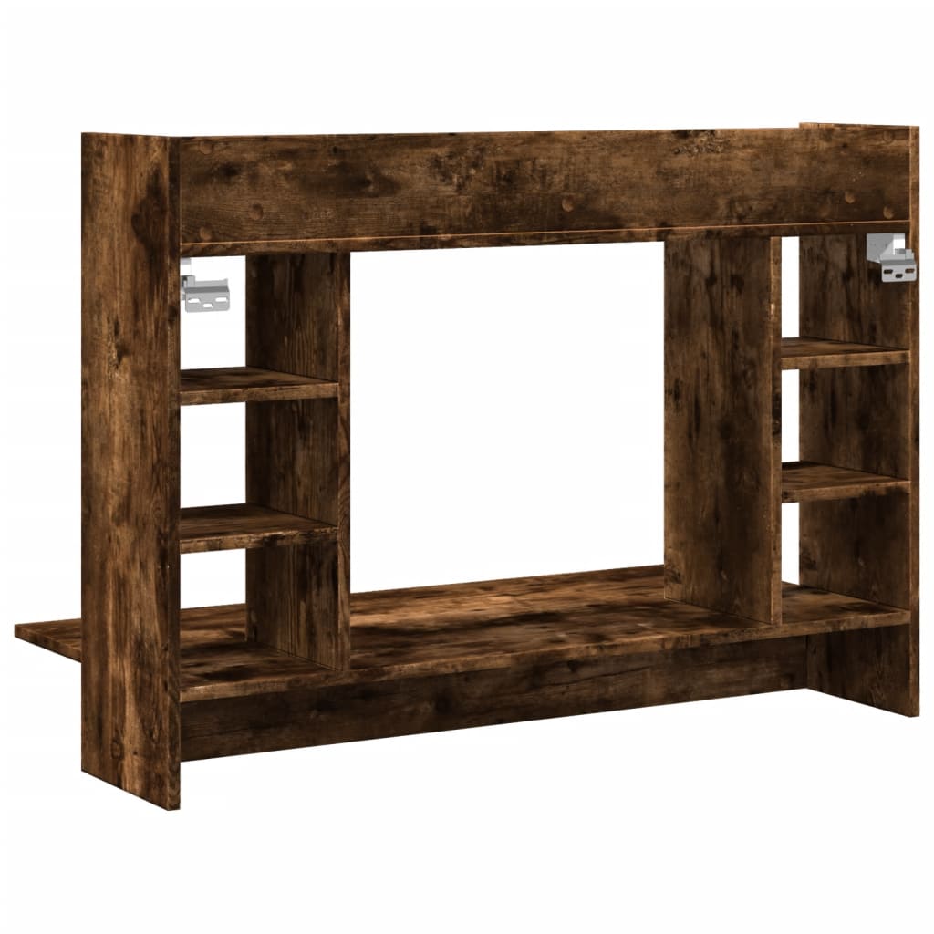 Wandbureau 105X48X75 Cm Bewerkt Hout Kleurig Gerookt eiken