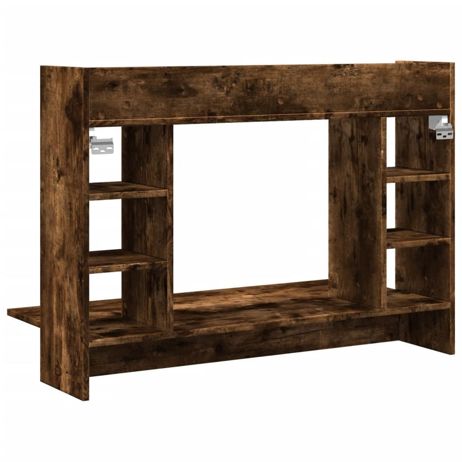 Wandbureau 105X48X75 Cm Bewerkt Hout Kleurig Gerookt eiken