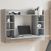 Wandbureau 105x48x75 cm grijs sonoma eiken
