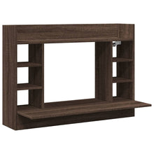 Wandbureau 105X48X75 Cm Bewerkt Hout Ig bruin eikenkleur