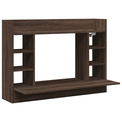 Wandbureau 105X48X75 Cm Bewerkt Hout Ig bruin eikenkleur