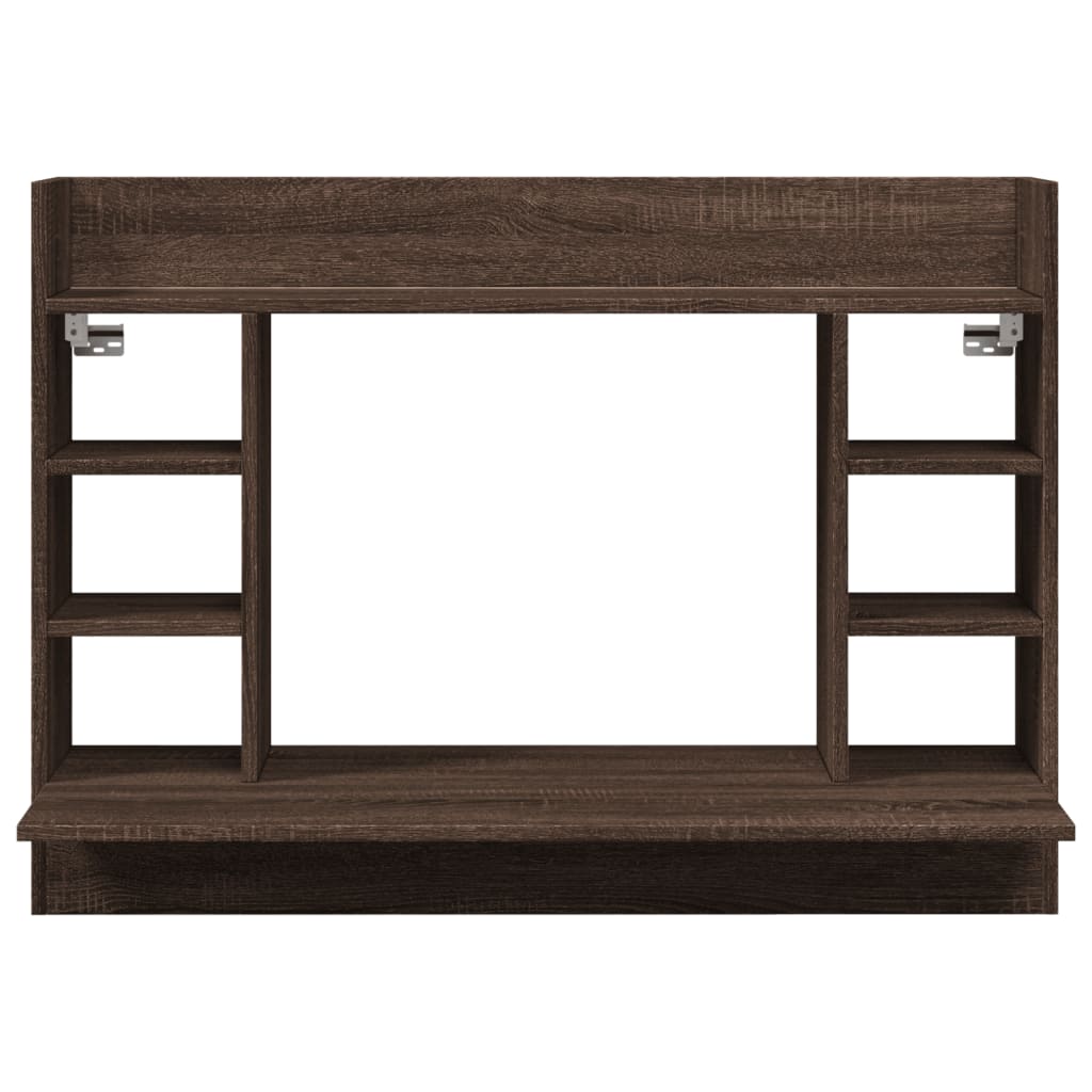 Wandbureau 105X48X75 Cm Bewerkt Hout Ig bruin eikenkleur