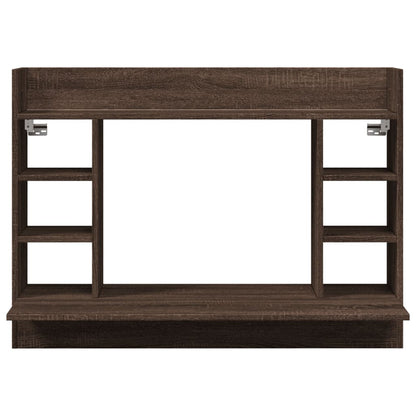 Wandbureau 105X48X75 Cm Bewerkt Hout Ig bruin eikenkleur