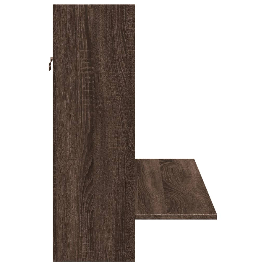 Wandbureau 105X48X75 Cm Bewerkt Hout Ig bruin eikenkleur
