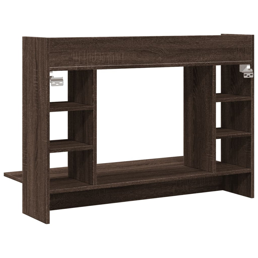 Wandbureau 105X48X75 Cm Bewerkt Hout Ig bruin eikenkleur