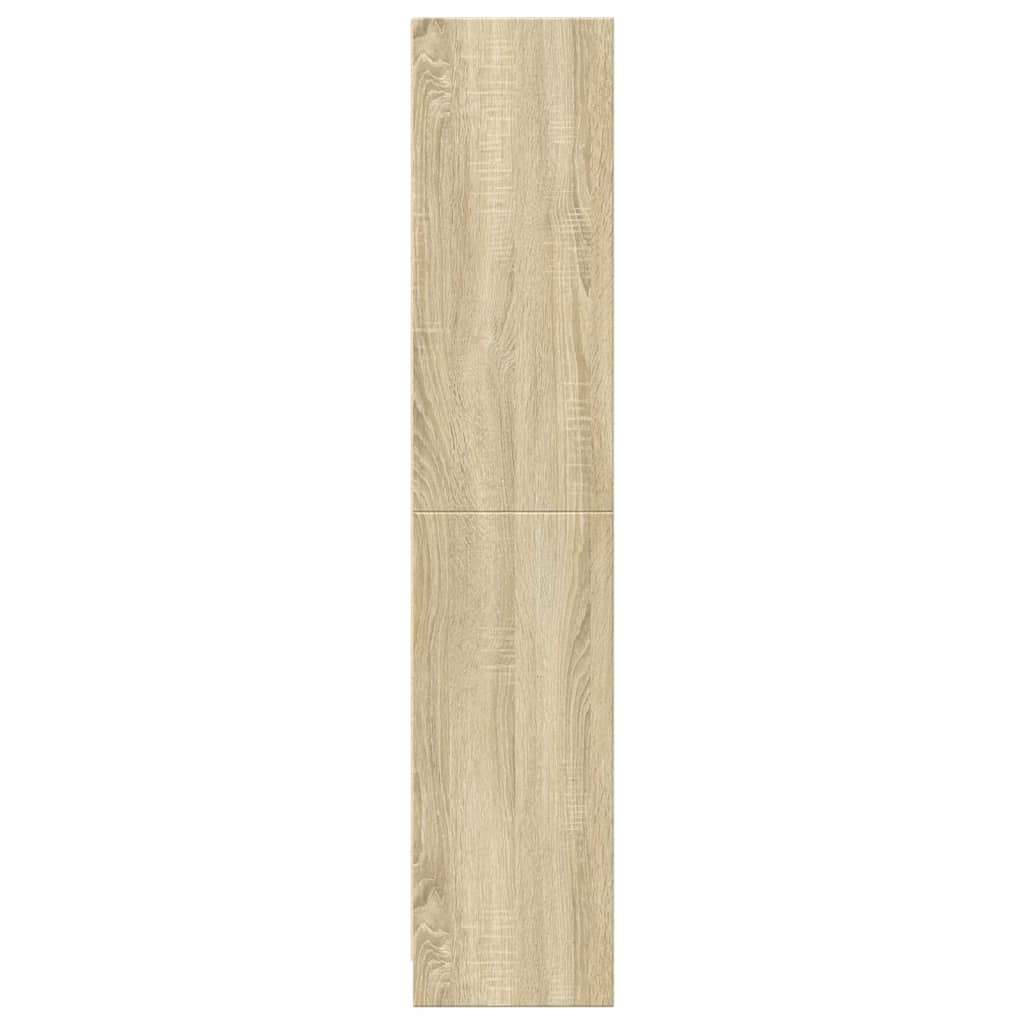 Boekenkast 57x28,5x141 cm bewerkt hout sonoma eikenkleurig