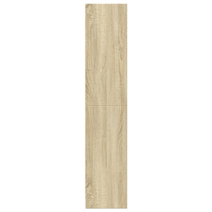 Boekenkast 57x28,5x141 cm bewerkt hout sonoma eikenkleurig