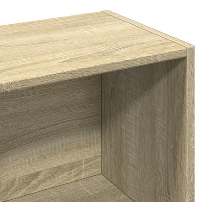Boekenkast 57x28,5x141 cm bewerkt hout sonoma eikenkleurig