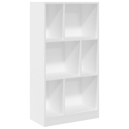 Boekenkast 57x28,5x107,5 cm bewerkt hout wit
