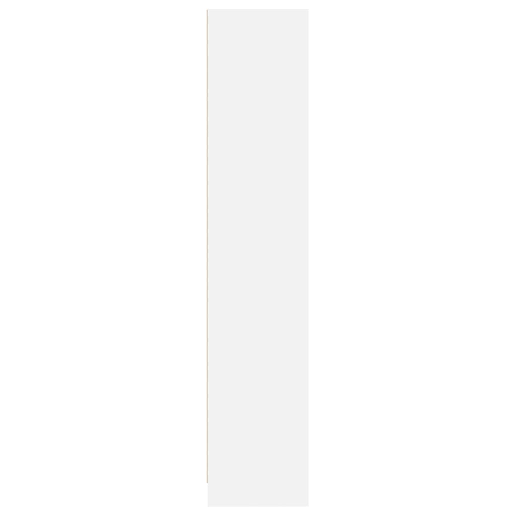 Boekenkast 57x28,5x107,5 cm bewerkt hout wit