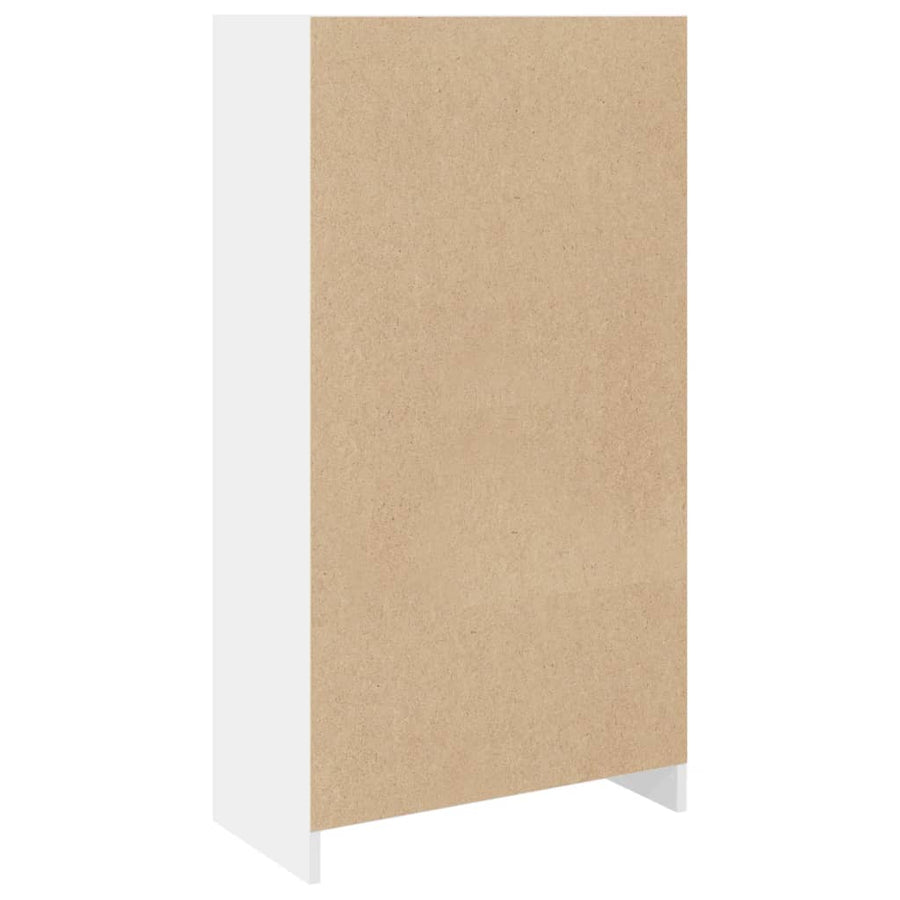 Boekenkast 57x28,5x107,5 cm bewerkt hout wit