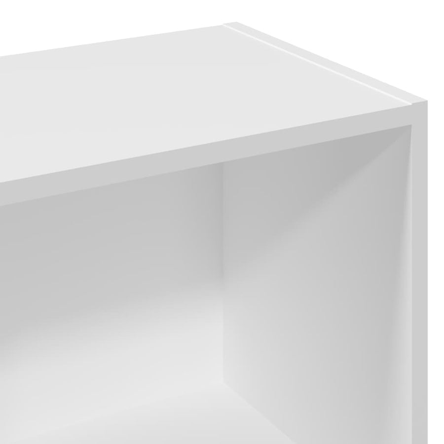 Boekenkast 57x28,5x107,5 cm bewerkt hout wit