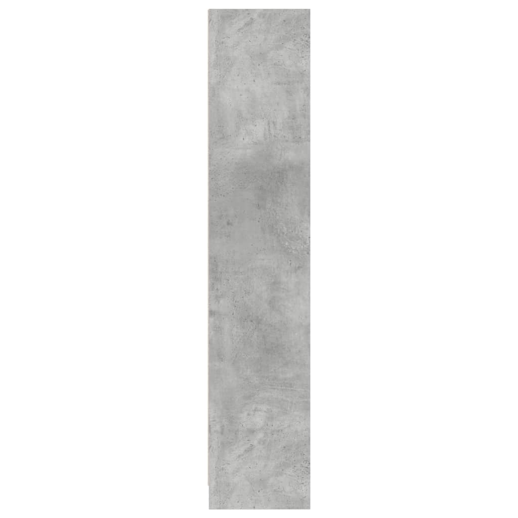 Boekenkast 57x28,5x107,5 cm bewerkt hout betongrijs