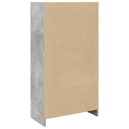 Boekenkast 57x28,5x107,5 cm bewerkt hout betongrijs
