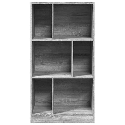 Boekenkast 57x28,5x107,5 cm bewerkt hout grijs sonoma eiken