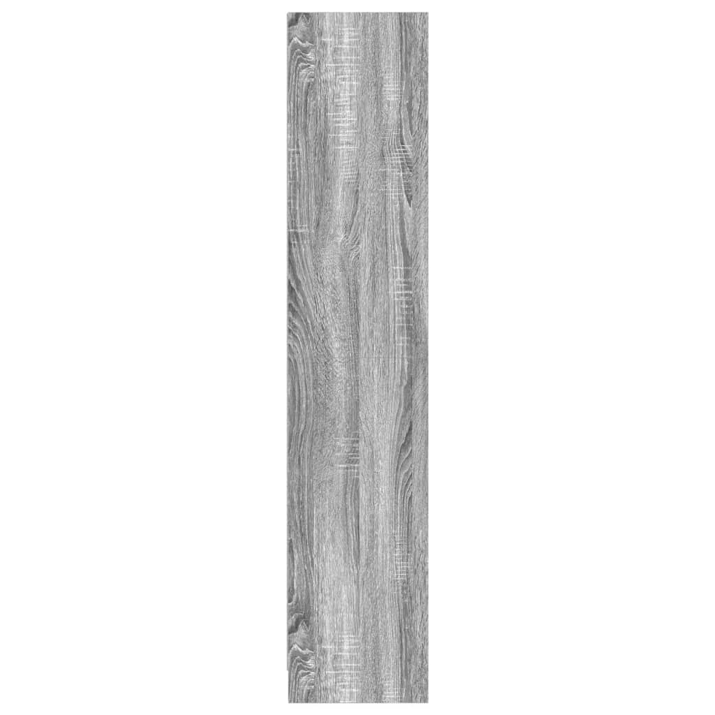 Boekenkast 57x28,5x107,5 cm bewerkt hout grijs sonoma eiken