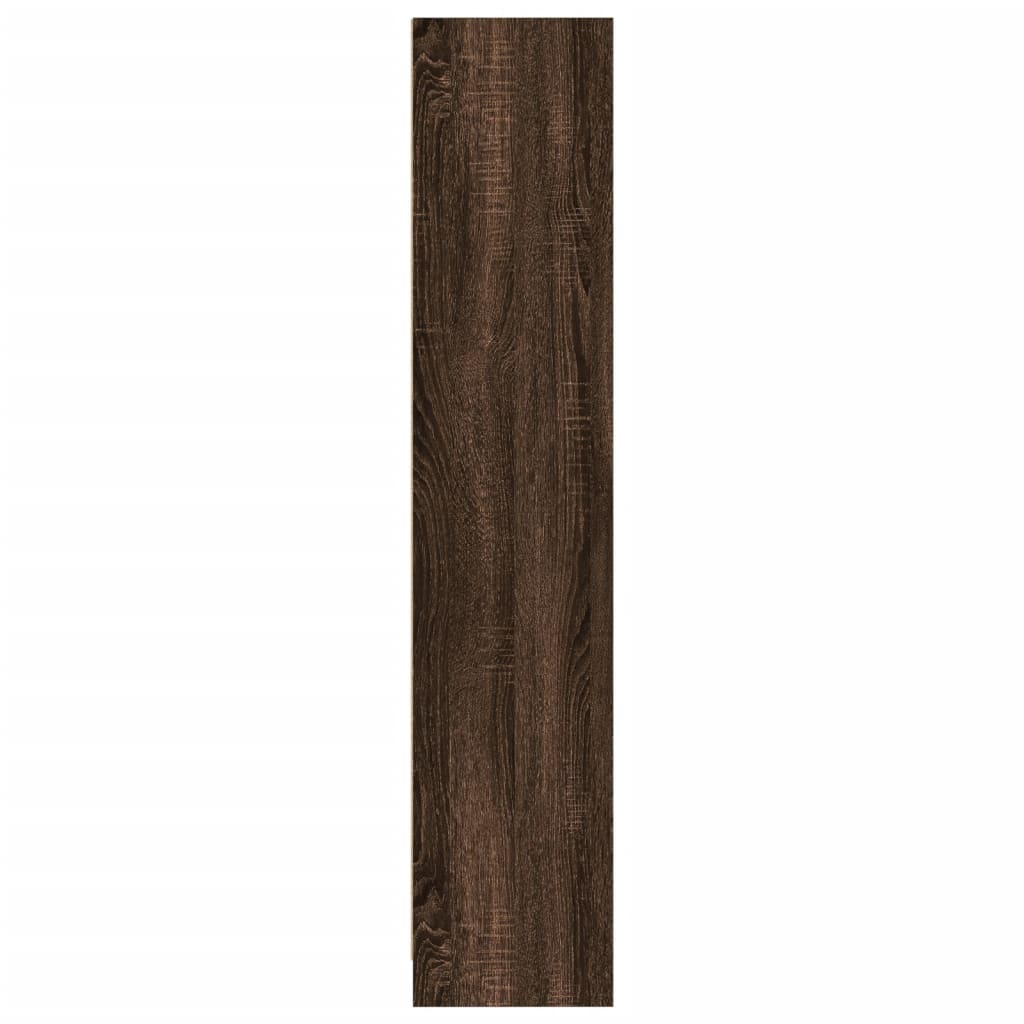 Boekenkast 57x28,5x107,5 cm bewerkt hout bruin eikenkleurig