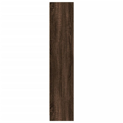 Boekenkast 57x28,5x107,5 cm bewerkt hout bruin eikenkleurig