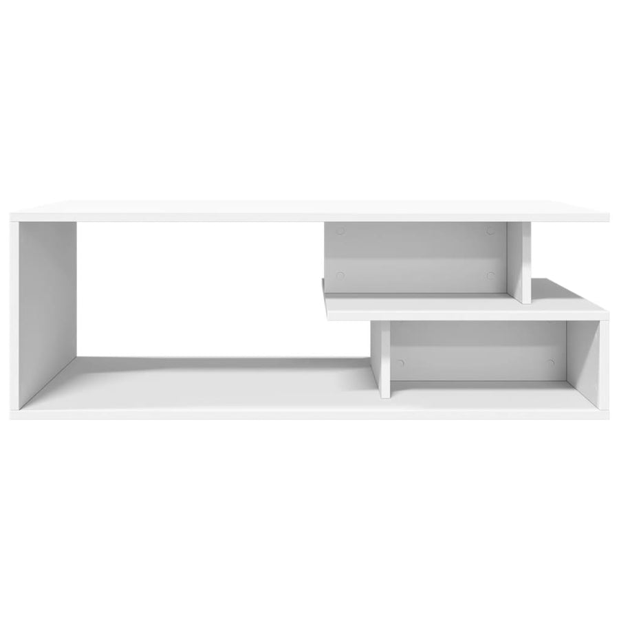 Salontafel 102x55x35 cm bewerkt hout wit