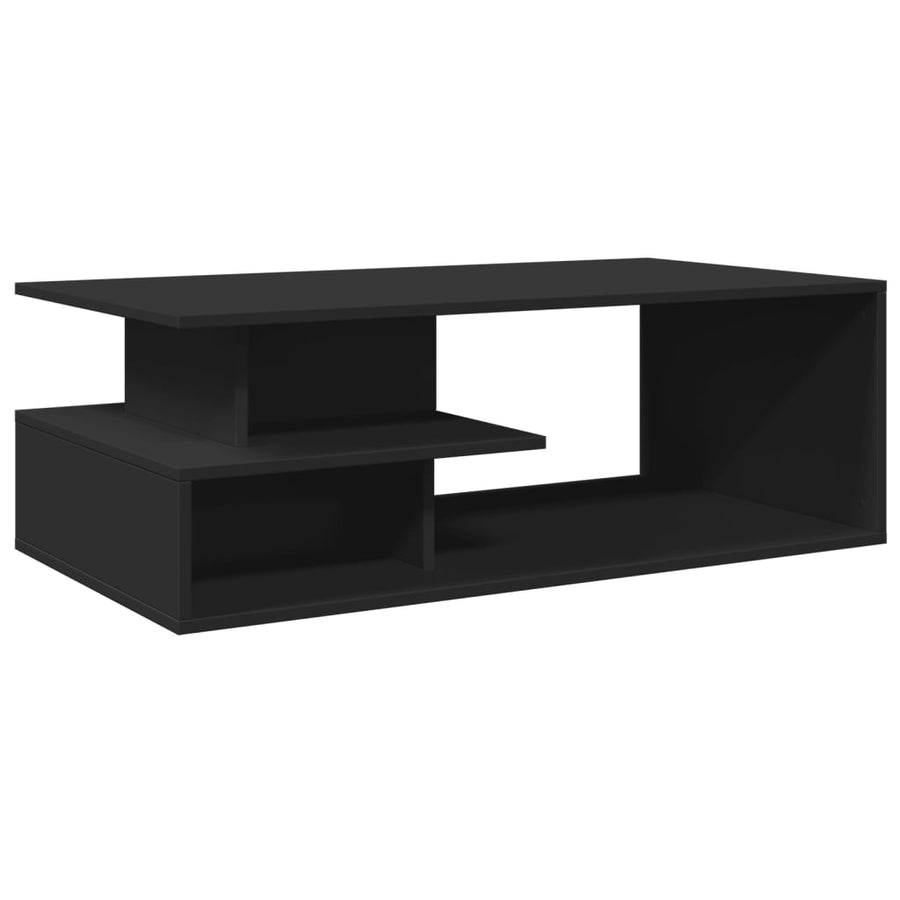 Salontafel 102x55x35 cm bewerkt hout zwart