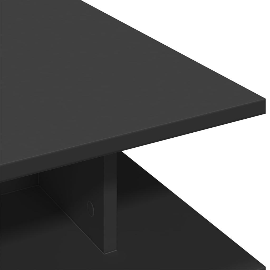Salontafel 102x55x35 cm bewerkt hout zwart