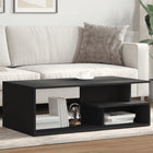 Coffee table 102x55x35 cm distressed wood black