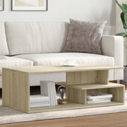 Salontafel 102x55x35 cm bewerkt hout sonoma eiken