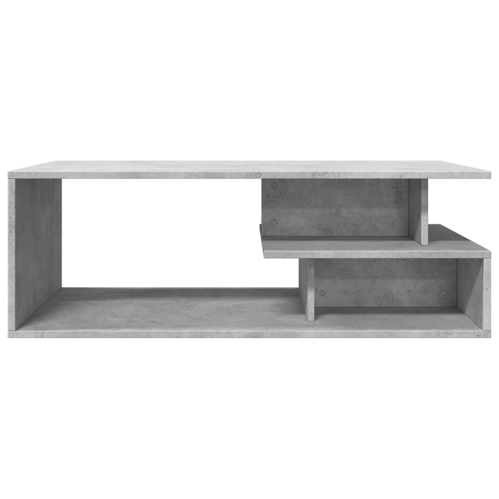 Salontafel 102x55x35 cm bewerkt hout betongrijs