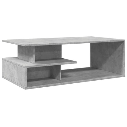 Salontafel 102x55x35 cm bewerkt hout betongrijs
