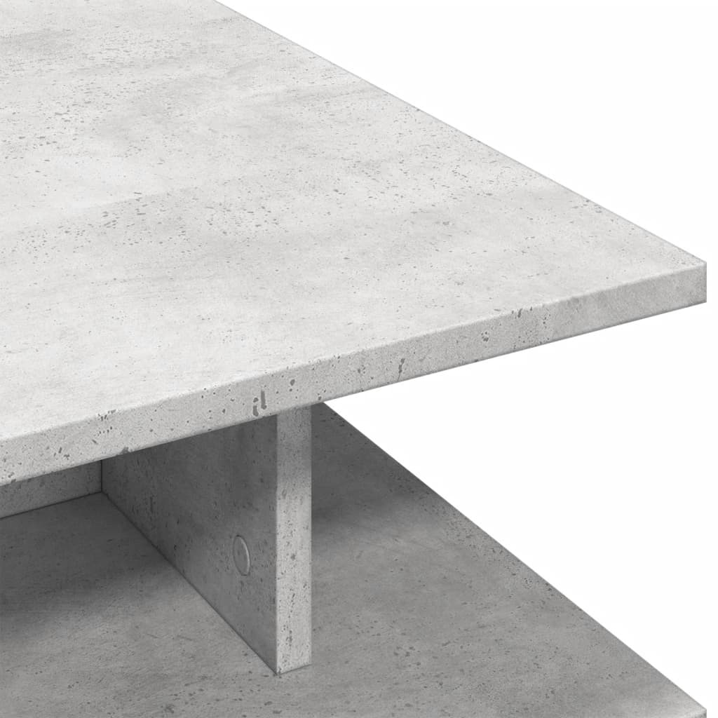 Salontafel 102x55x35 cm bewerkt hout betongrijs
