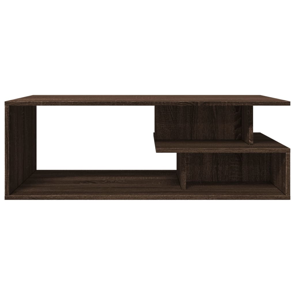 Salontafel 102x55x35 cm bewerkt hout bruin eikenkleur
