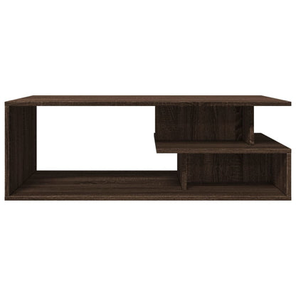 Salontafel 102x55x35 cm bewerkt hout bruin eikenkleur