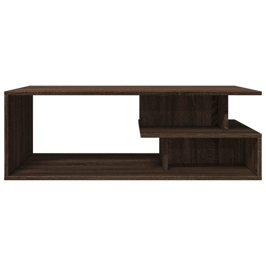 Salontafel 102x55x35 cm bewerkt hout bruin eikenkleur