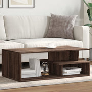 Salontafel 102x55x35 cm bewerkt hout bruin