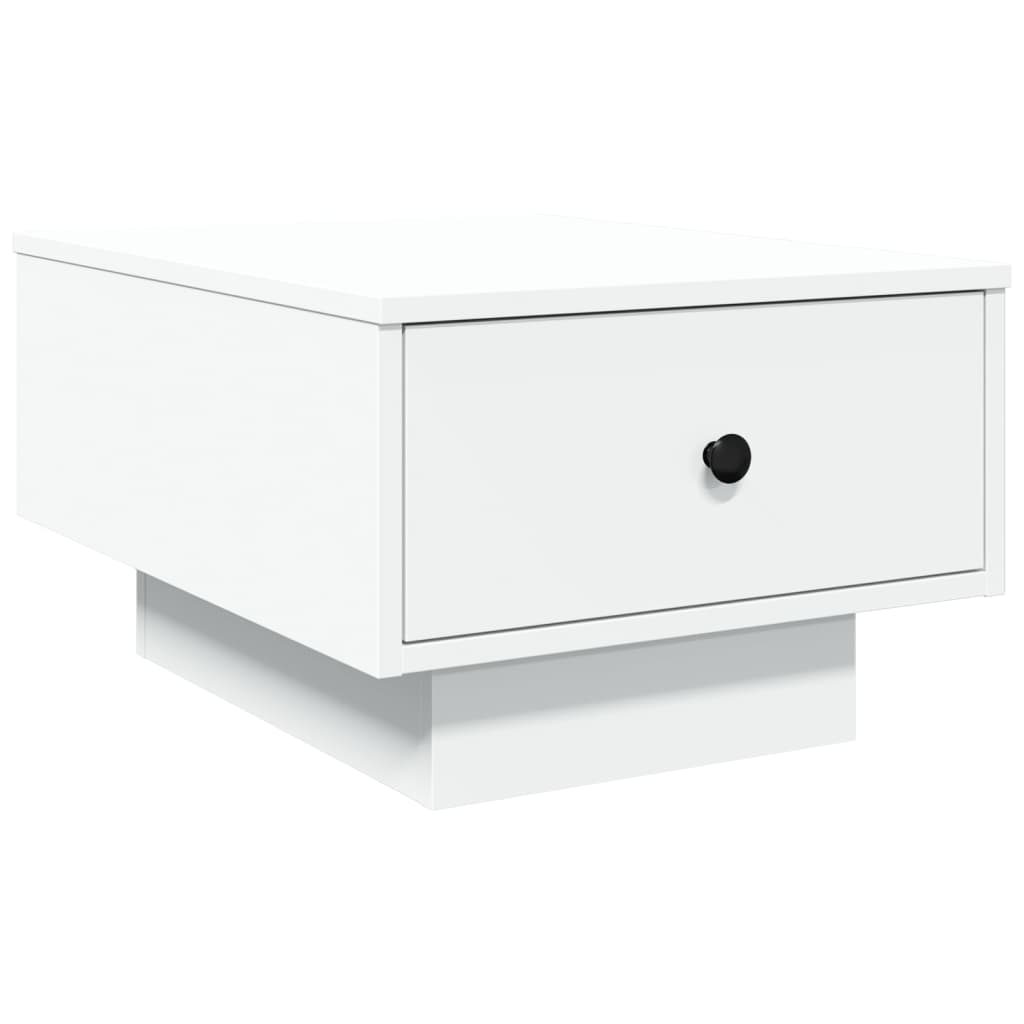 Salontafel 60x45x31 cm bewerkt hout wit