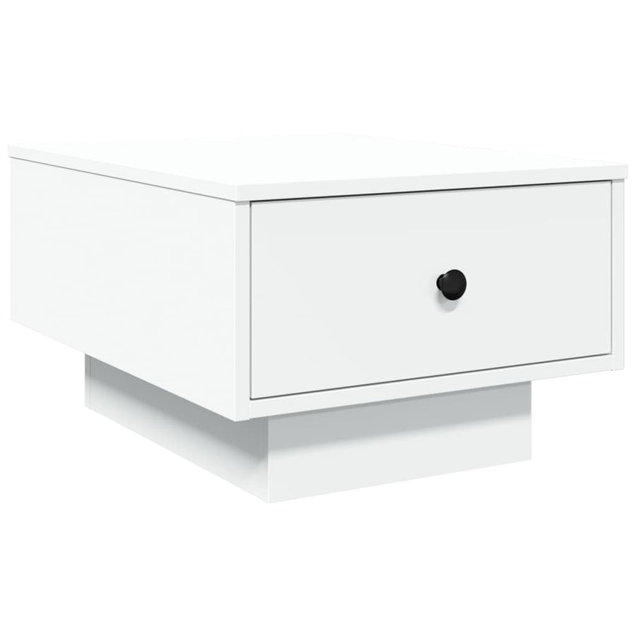 Salontafel 60x45x31 cm bewerkt hout wit