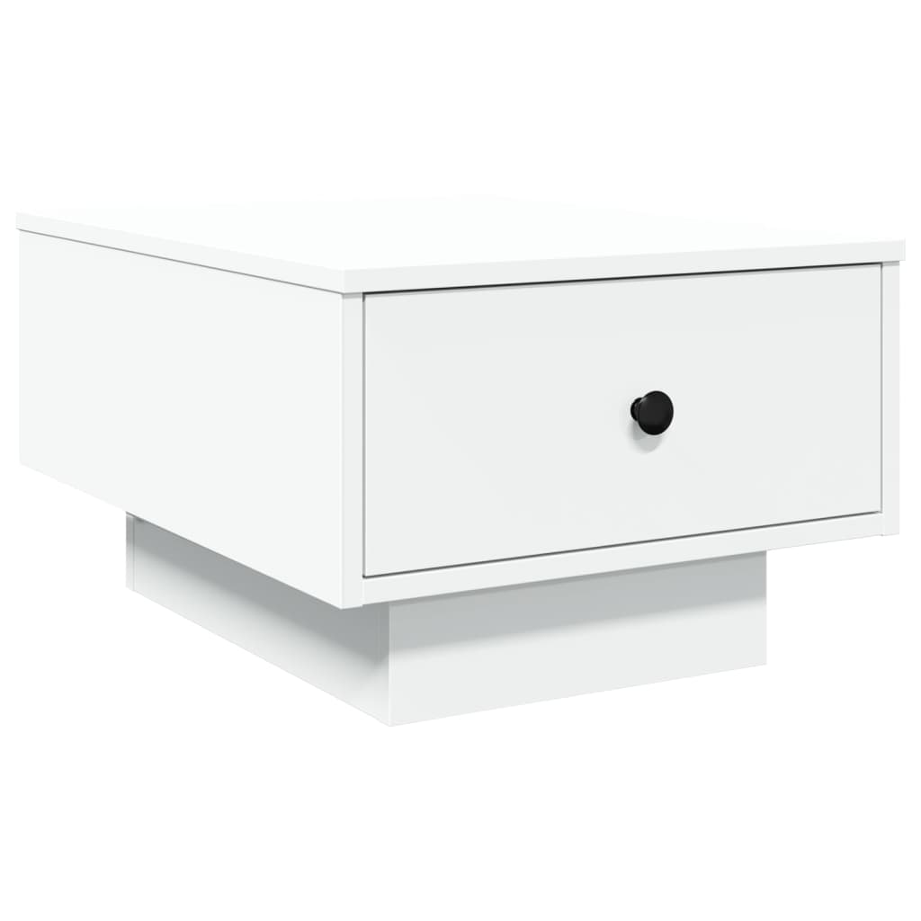 Salontafel 60x45x31 cm bewerkt hout wit