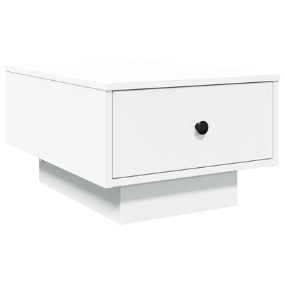 Salontafel 60x45x31 cm bewerkt hout wit