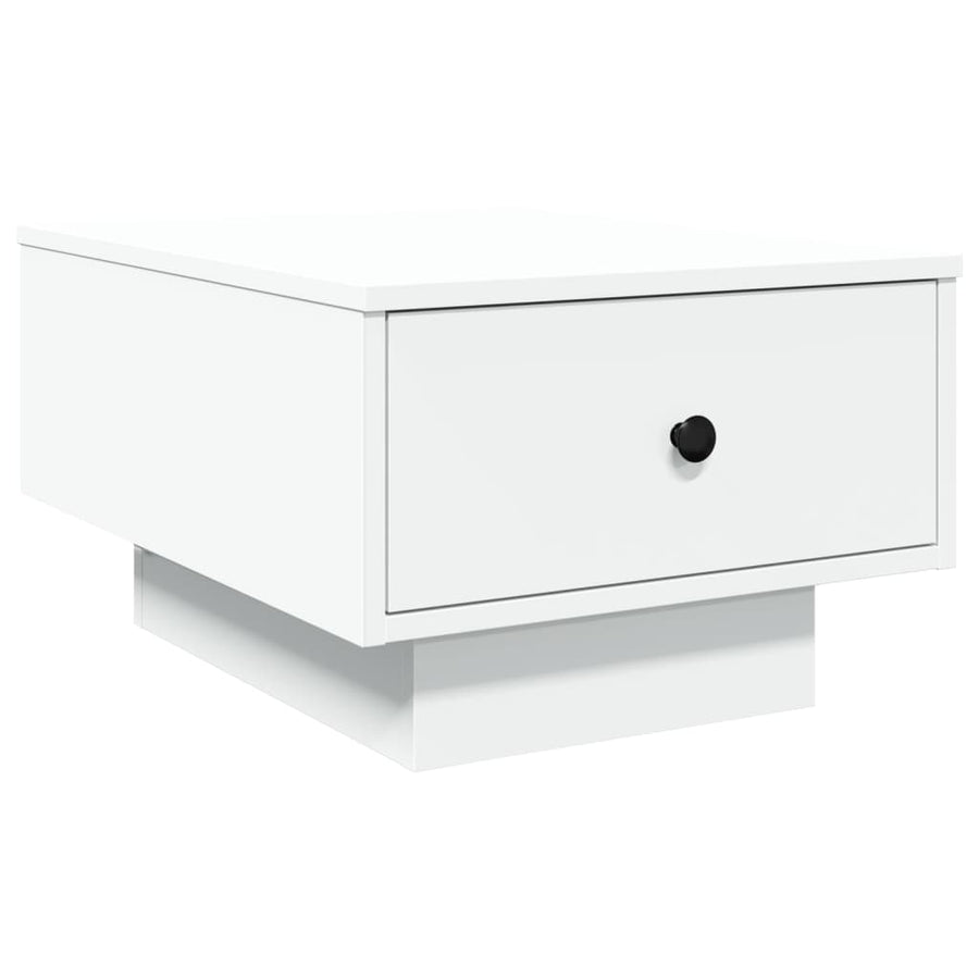 Salontafel 60x45x31 cm bewerkt hout wit