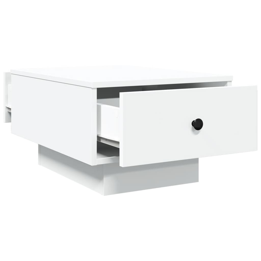 Salontafel 60x45x31 cm bewerkt hout wit