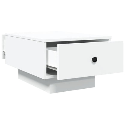 Salontafel 60x45x31 cm bewerkt hout wit