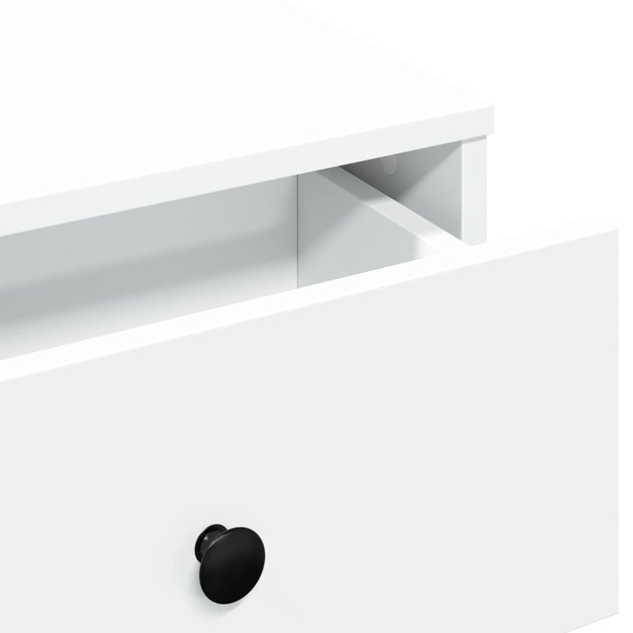 Salontafel 60x45x31 cm bewerkt hout wit