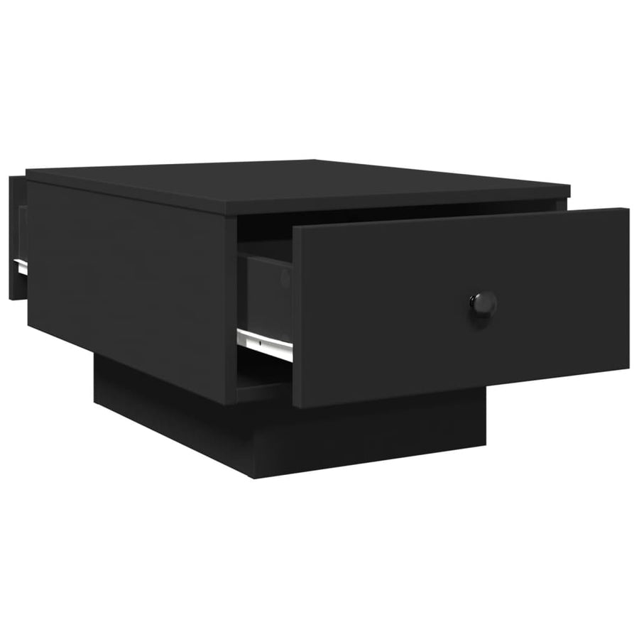 Salontafel 60x45x31 cm bewerkt hout zwart