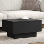Coffee table 60x45x31 cm distressed wood black