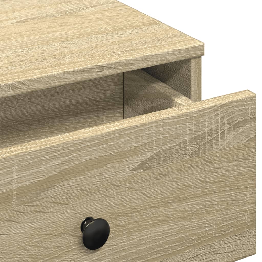Salontafel 60x45x31 cm bewerkt hout sonoma eikenkleurig